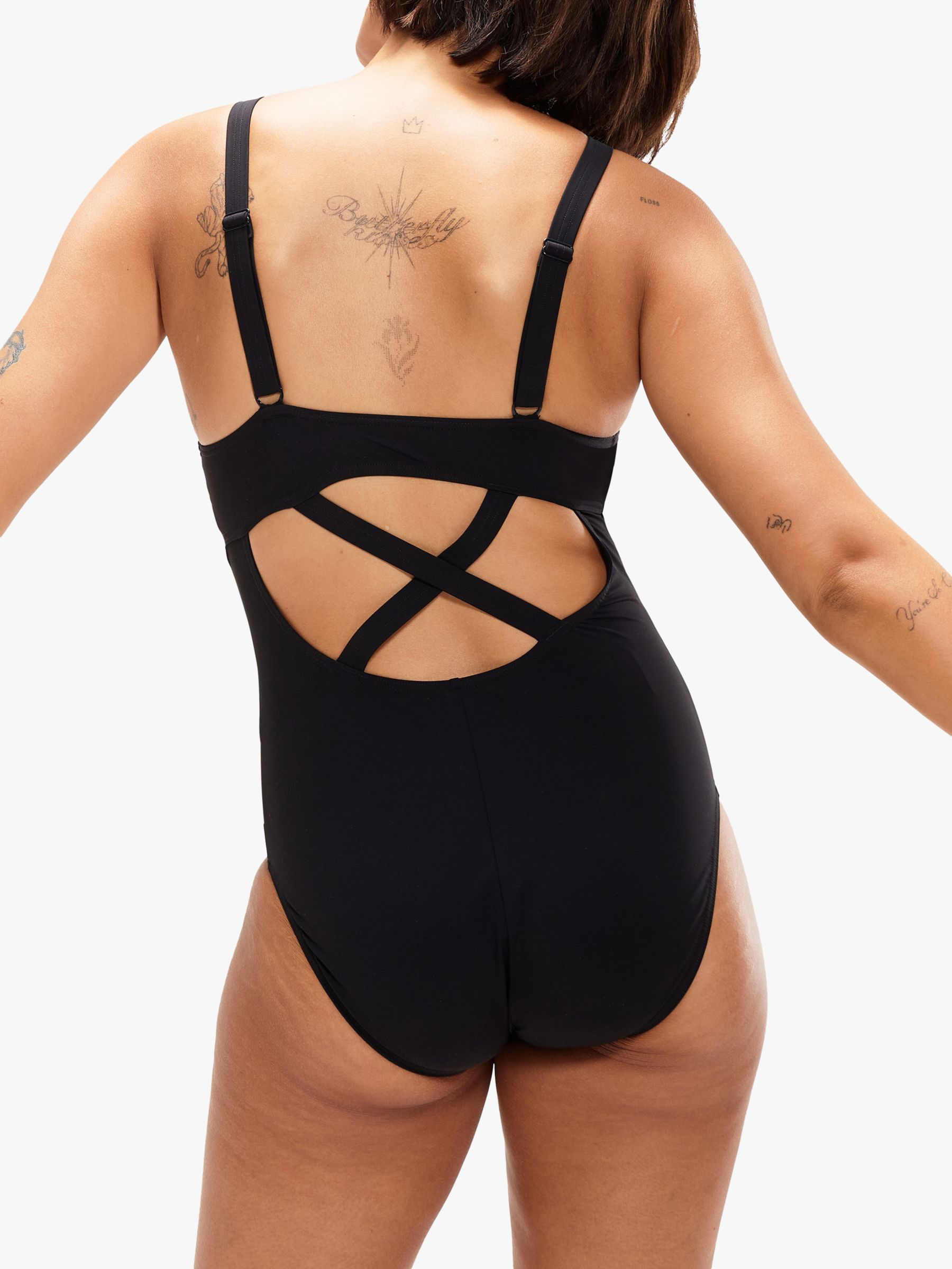 Womens Endurance+ Leaderback One Piece Black