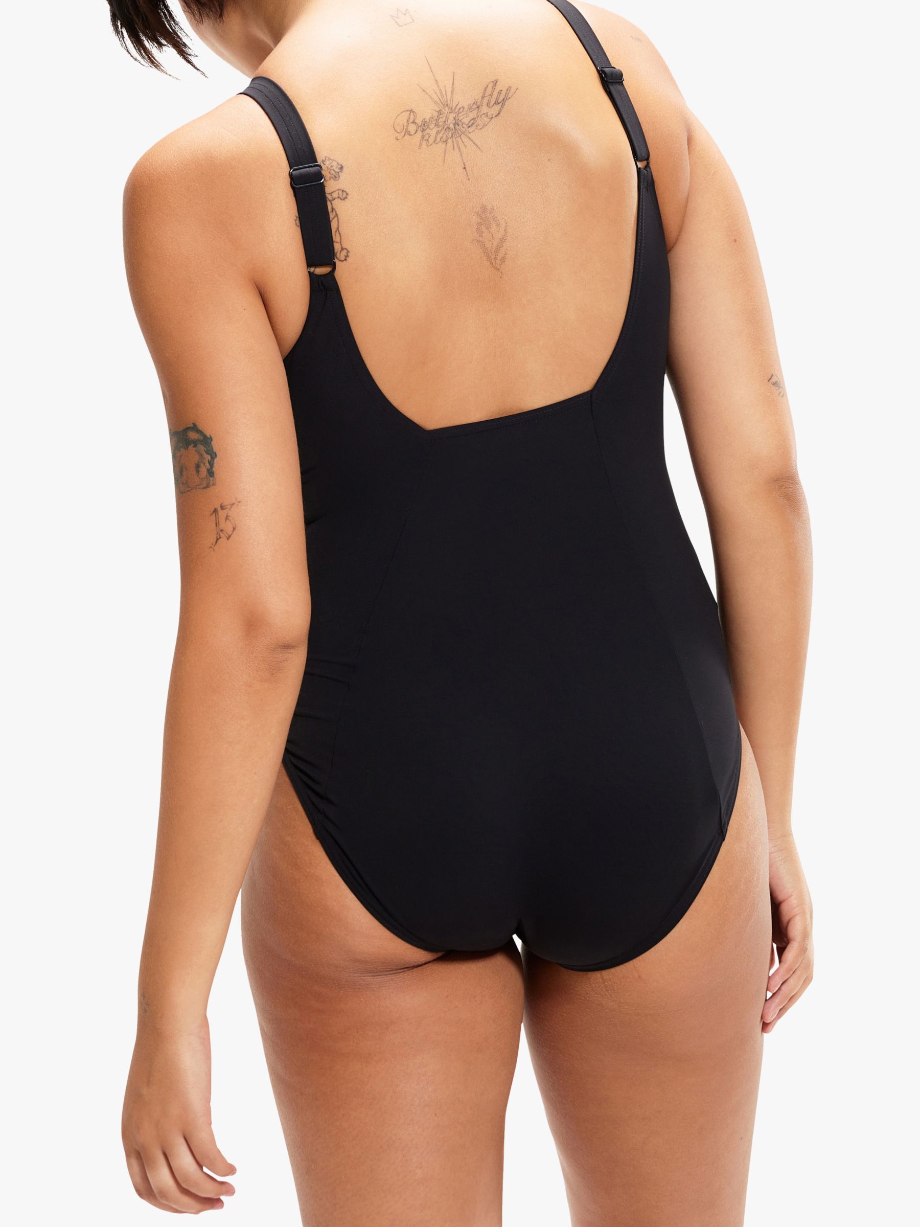 Speedo Shaping ContourEclipse Swimsuit, Black/White, 40