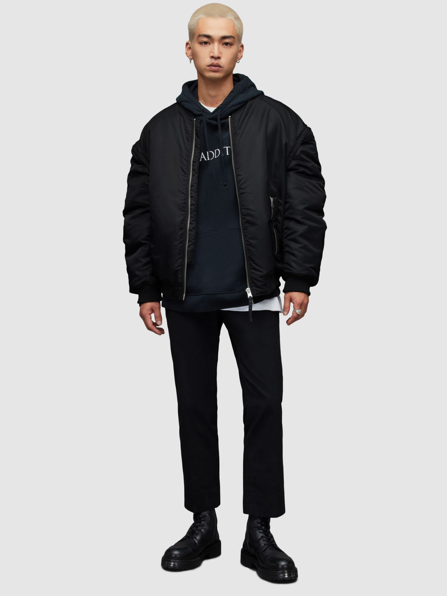 AllSaints Akio Bomber Jacket, Black