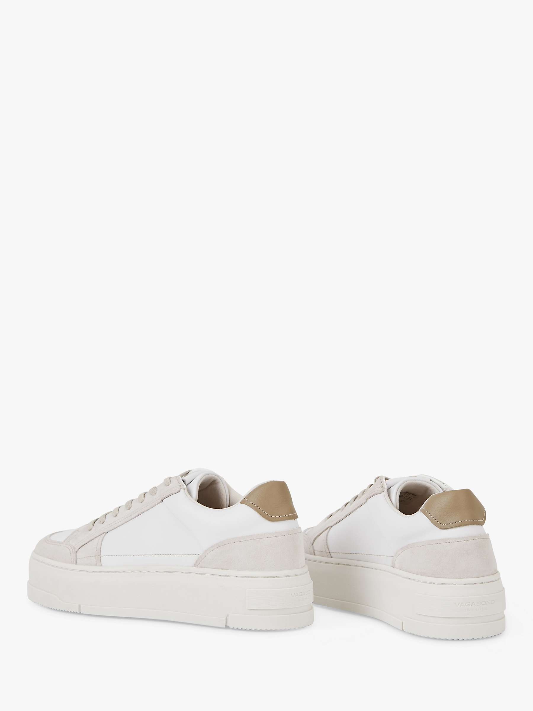 Buy Vagabond Shoemakers Judy Leather Trainers, White Salt Online at johnlewis.com
