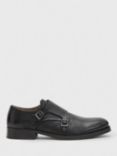 AllSaints Dalton Leather Monk Shoes, Black