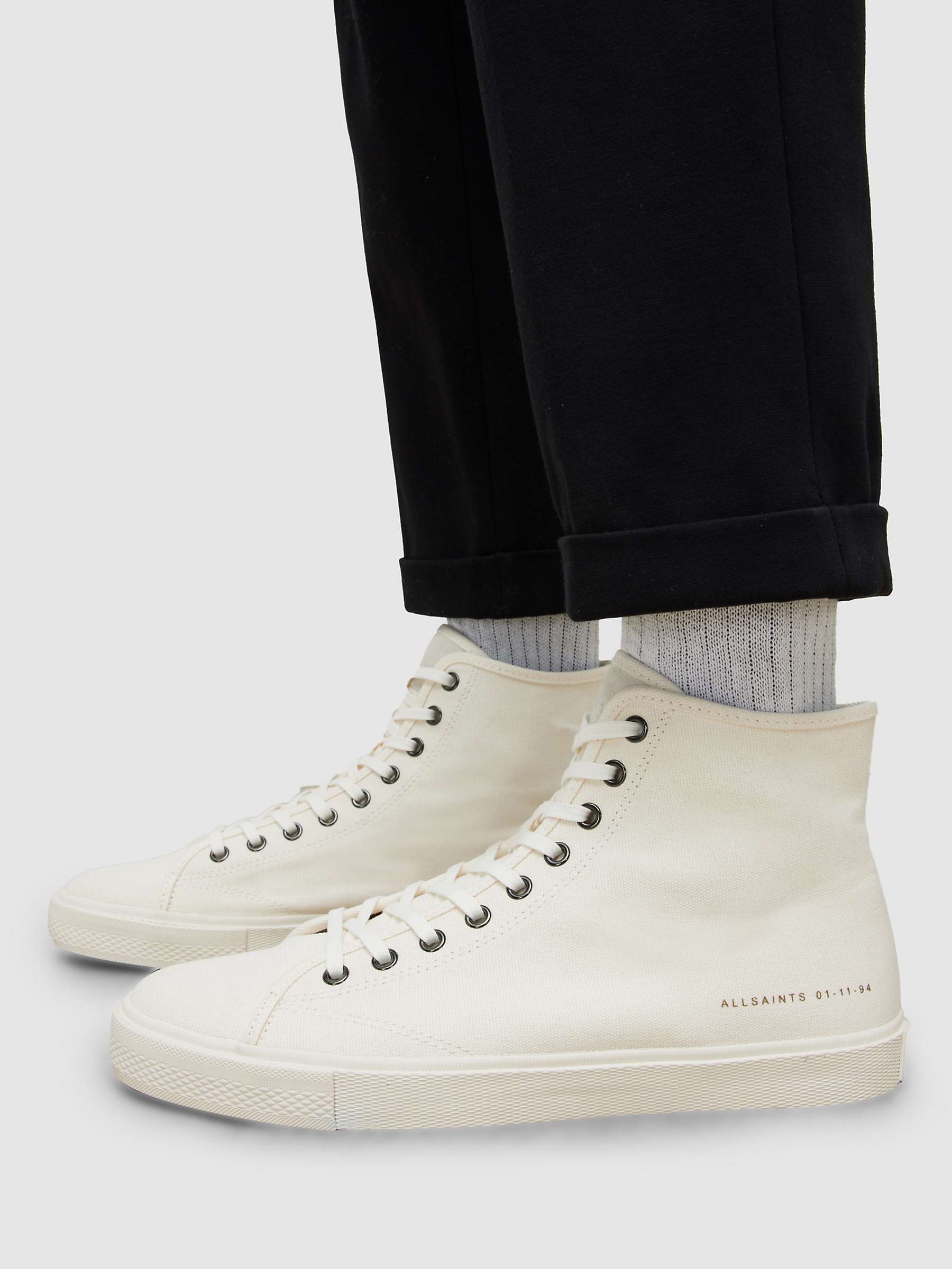 Buy AllSaints Bryce Canvas High Top Trainers Online at johnlewis.com