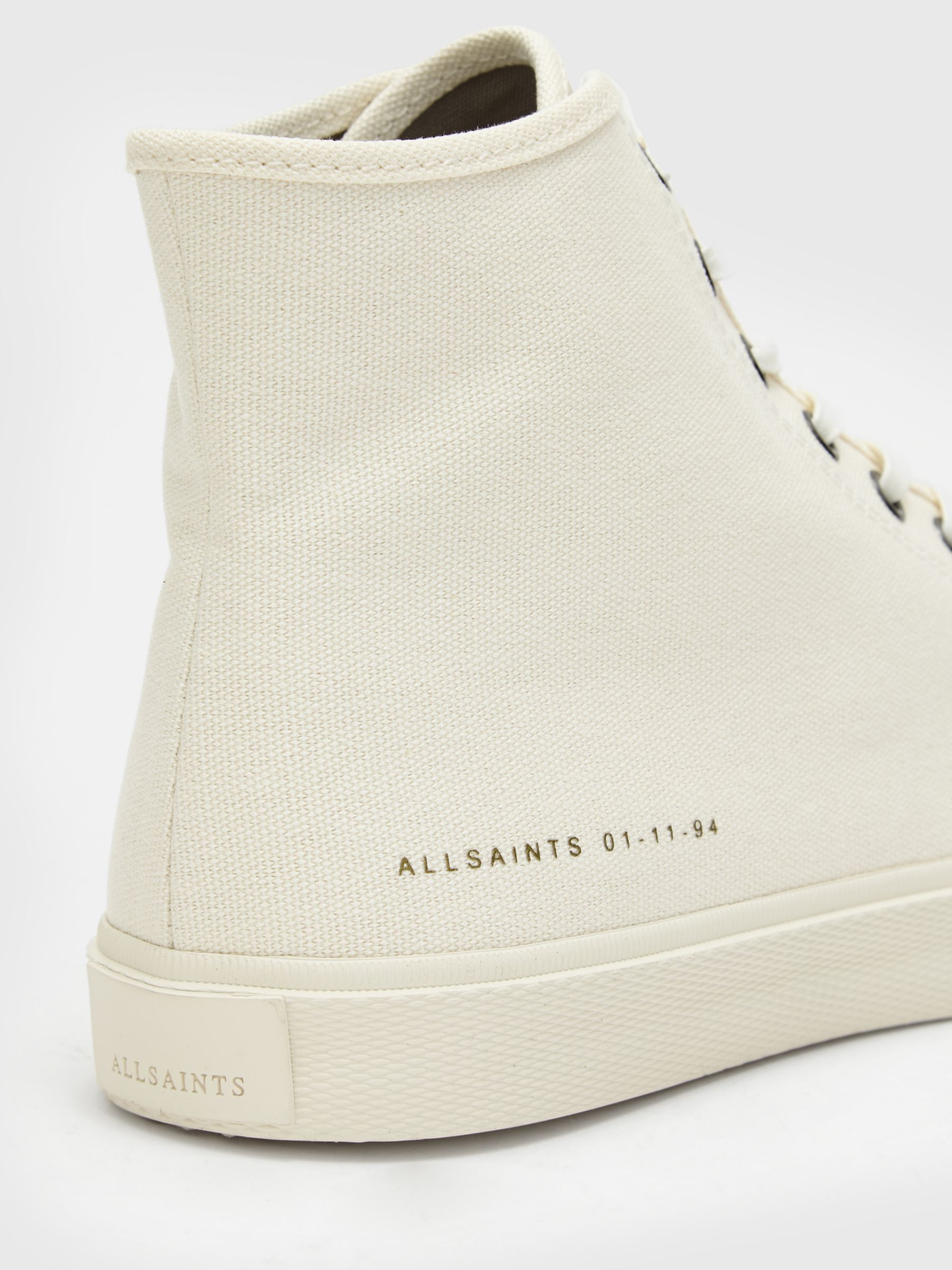 Buy AllSaints Bryce Canvas High Top Trainers Online at johnlewis.com