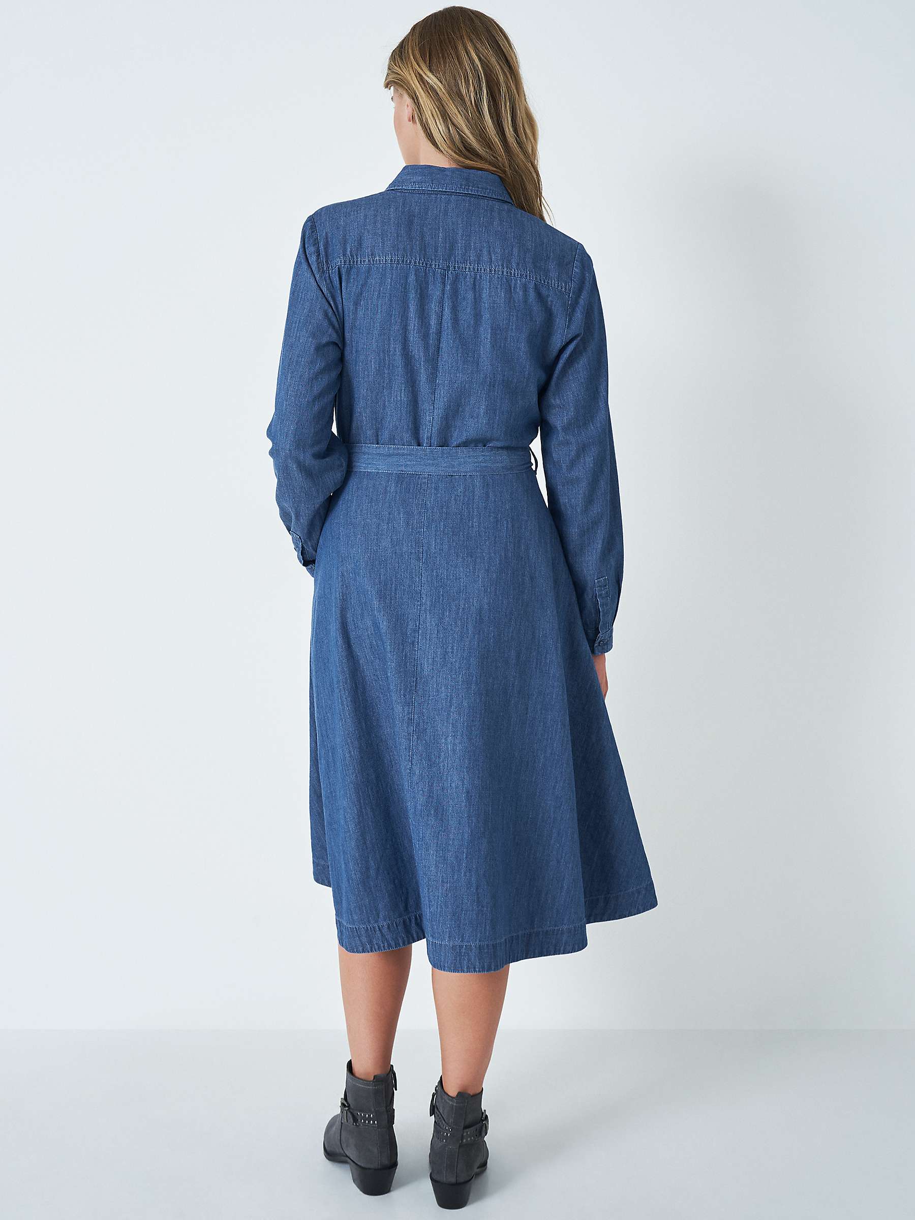 Buy Crew Clothing Gina Denim Shirt Dress, Blue Online at johnlewis.com