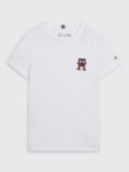 Tommy Hilfiger Kids' Cotton Essential Monogram T-Shirt, White