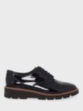 Hobbs Chelsey Patent Leather Lace Up Shoes, Navy