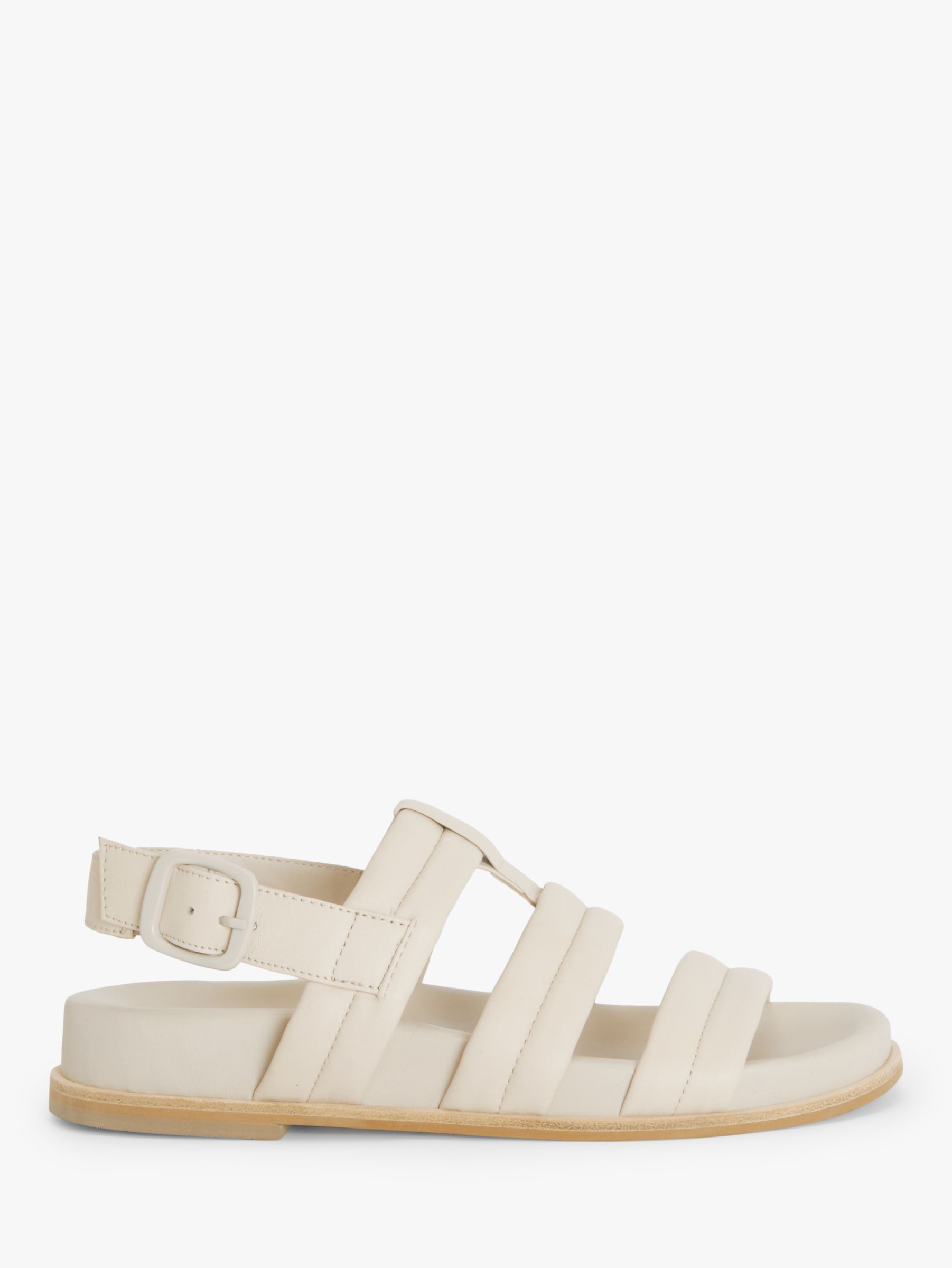 Kin Love Leather Footbed Sandals, Off White at John Lewis & Partners
