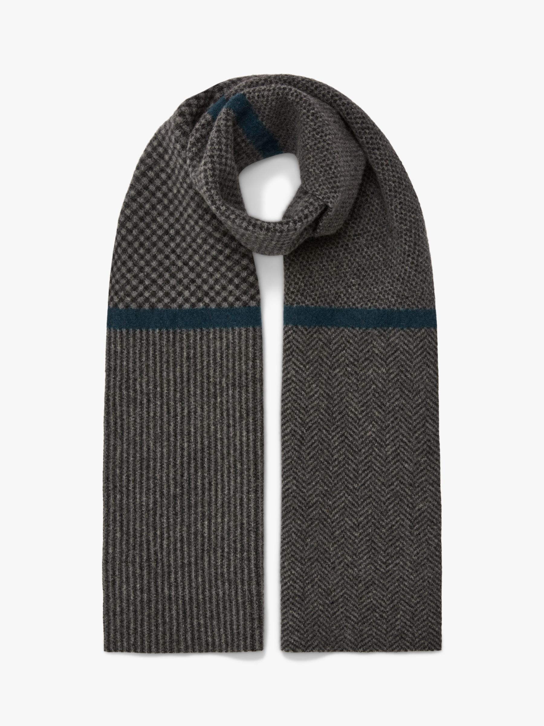 Buy Celtic & Co. Lambswool Chevron Scarf Online at johnlewis.com