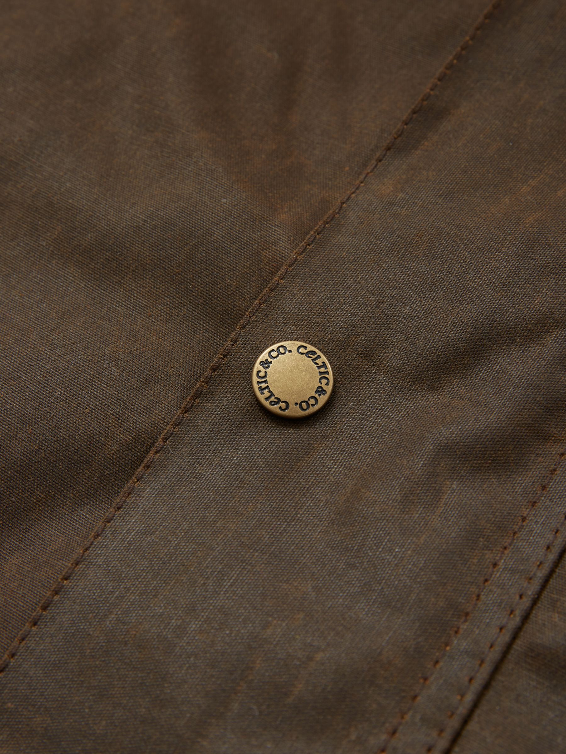Celtic & Co. Waxed Jacket, Peat at John Lewis & Partners