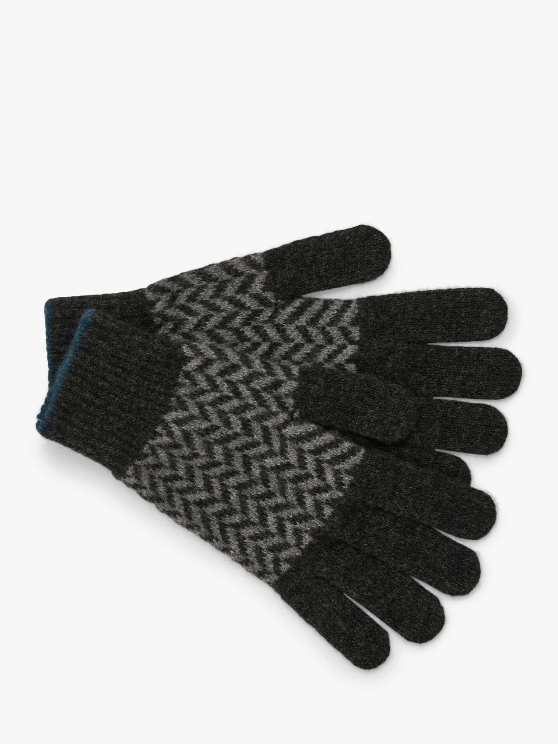 Celtic & Co. Men's Lambswool Chevron Gloves - Rust - 1 Size Only