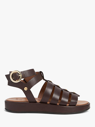 AND/OR Lana Leather Flatform Gladiator Sandals