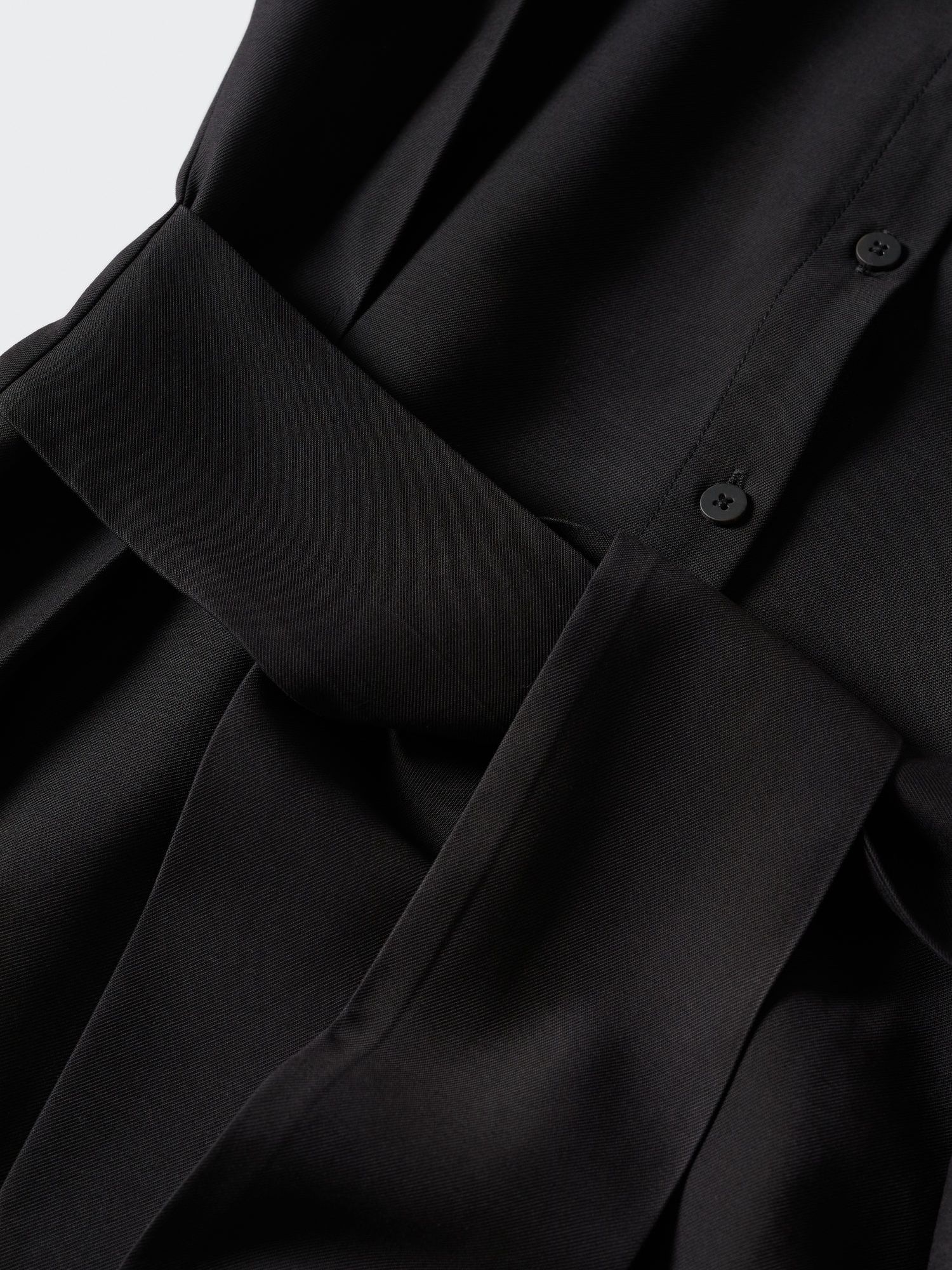 Mango Shirt Midi Dress, Black, 16