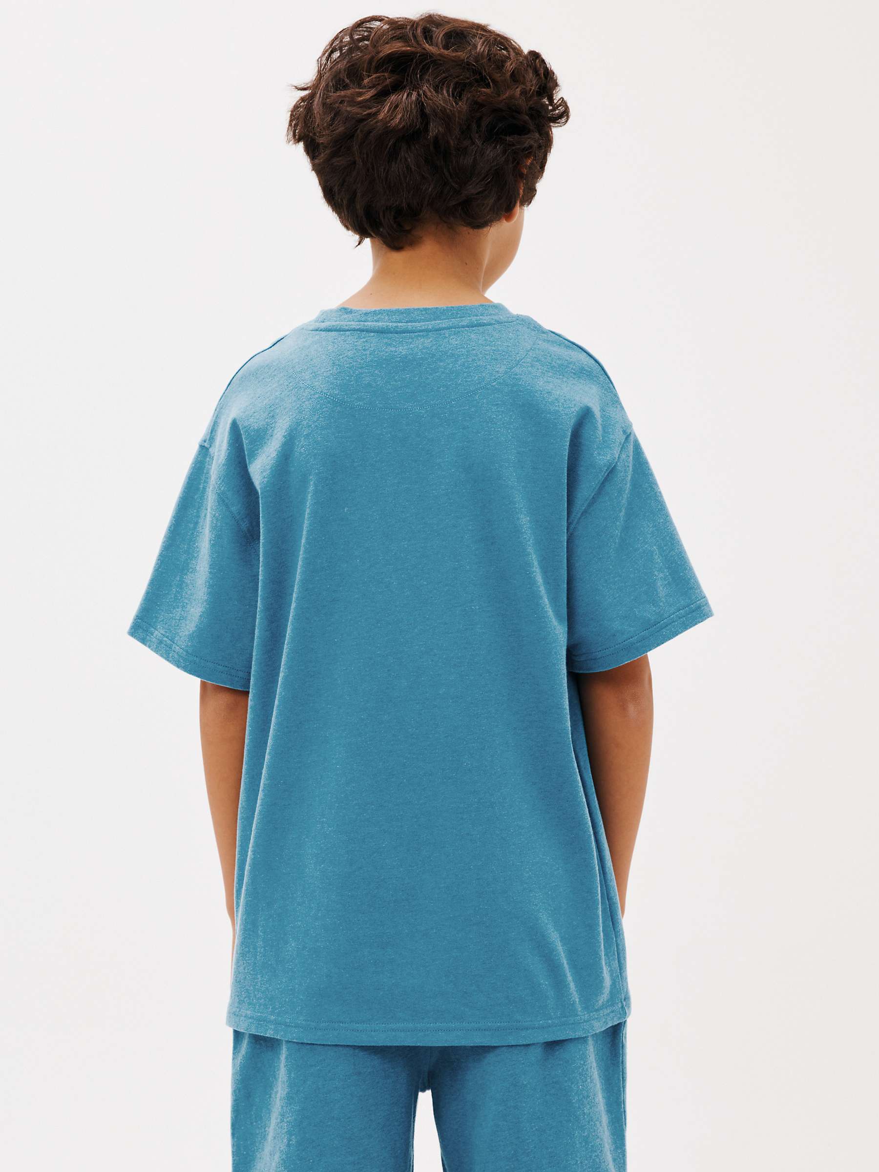 Buy John Lewis Kids' Marl Pocket T-Shirt, Teal Online at johnlewis.com