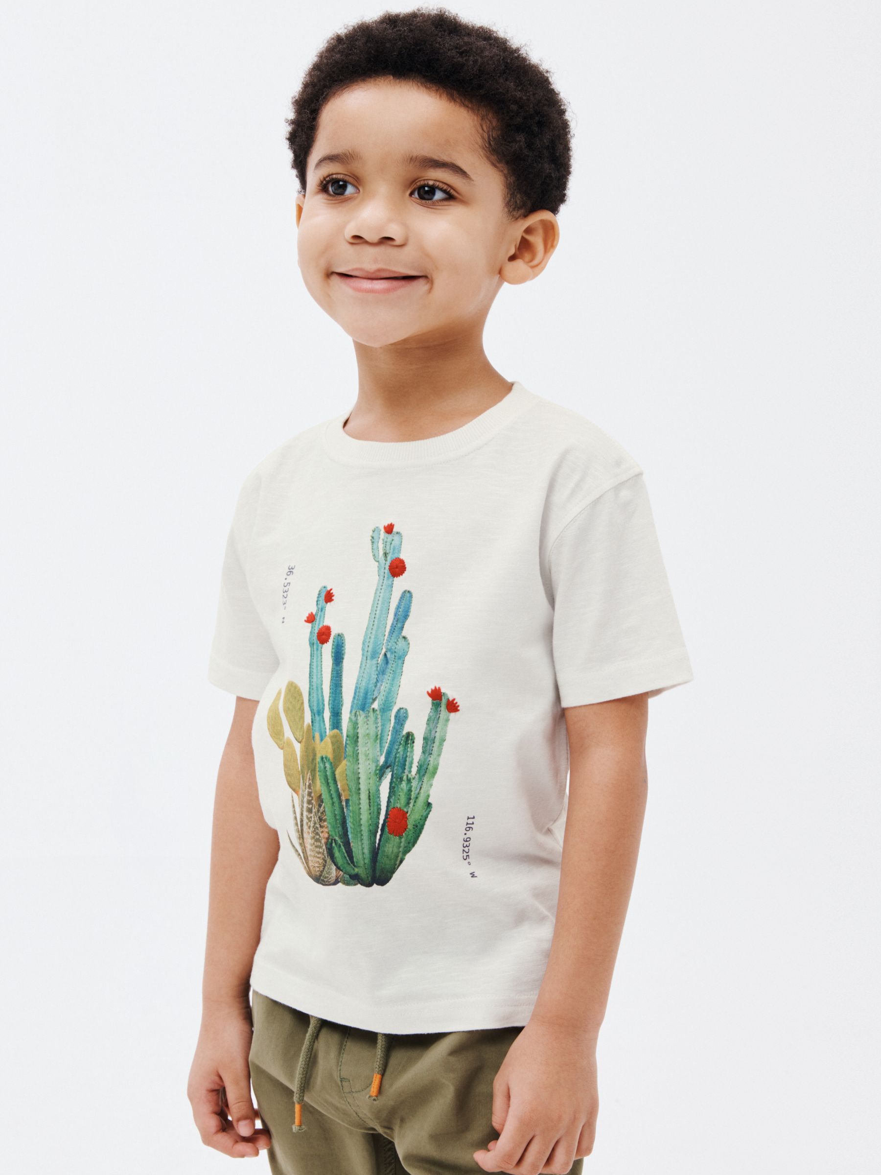 Charm of the Desert (Cactus embroidery t-shirt)