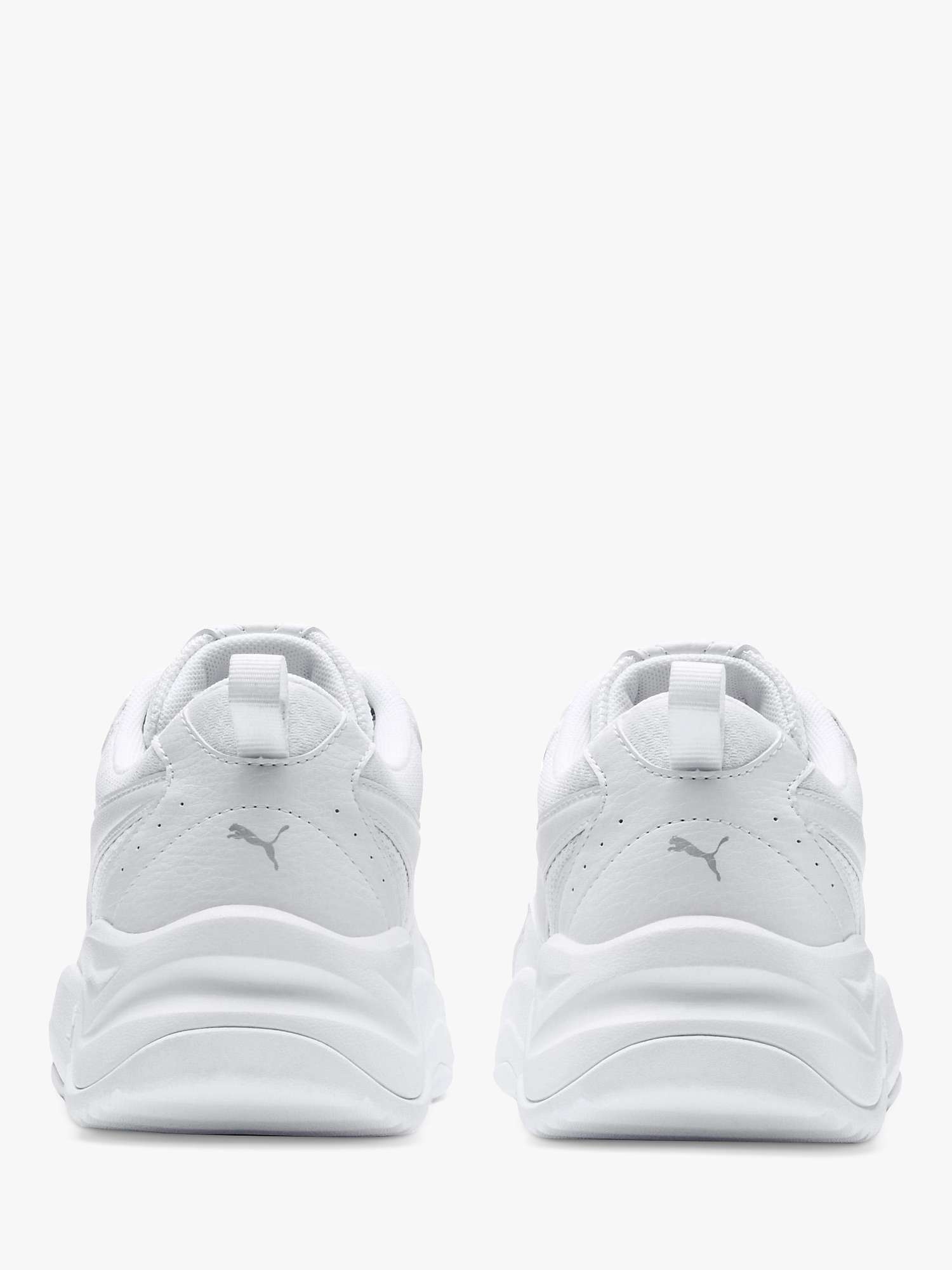 Buy PUMA Cilia Chunky Trainers, White Online at johnlewis.com