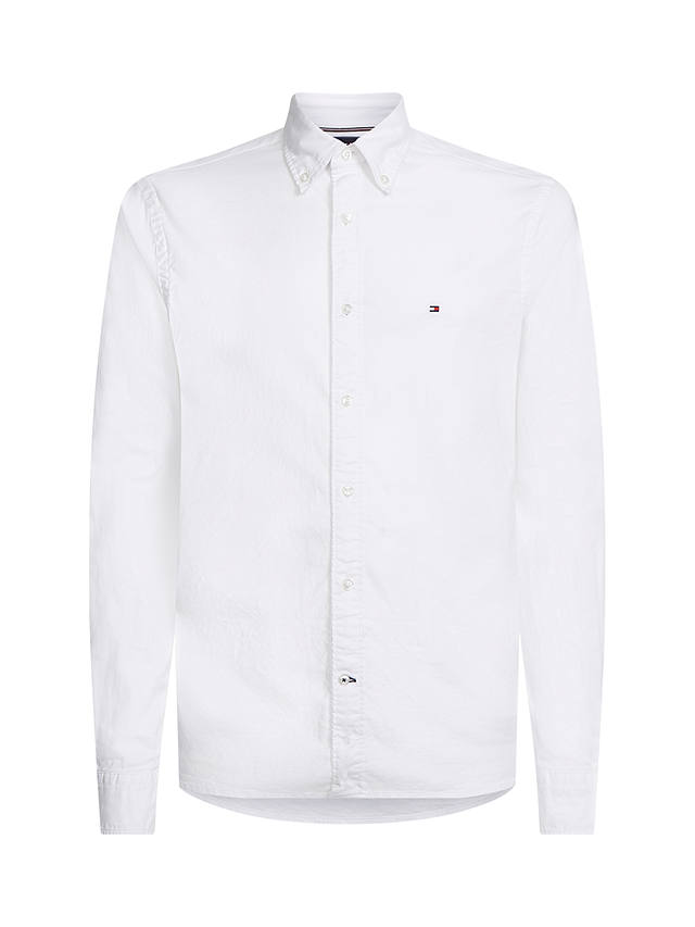 Tommy Hilfiger 1985 Oxford Shirt, White at John Lewis & Partners
