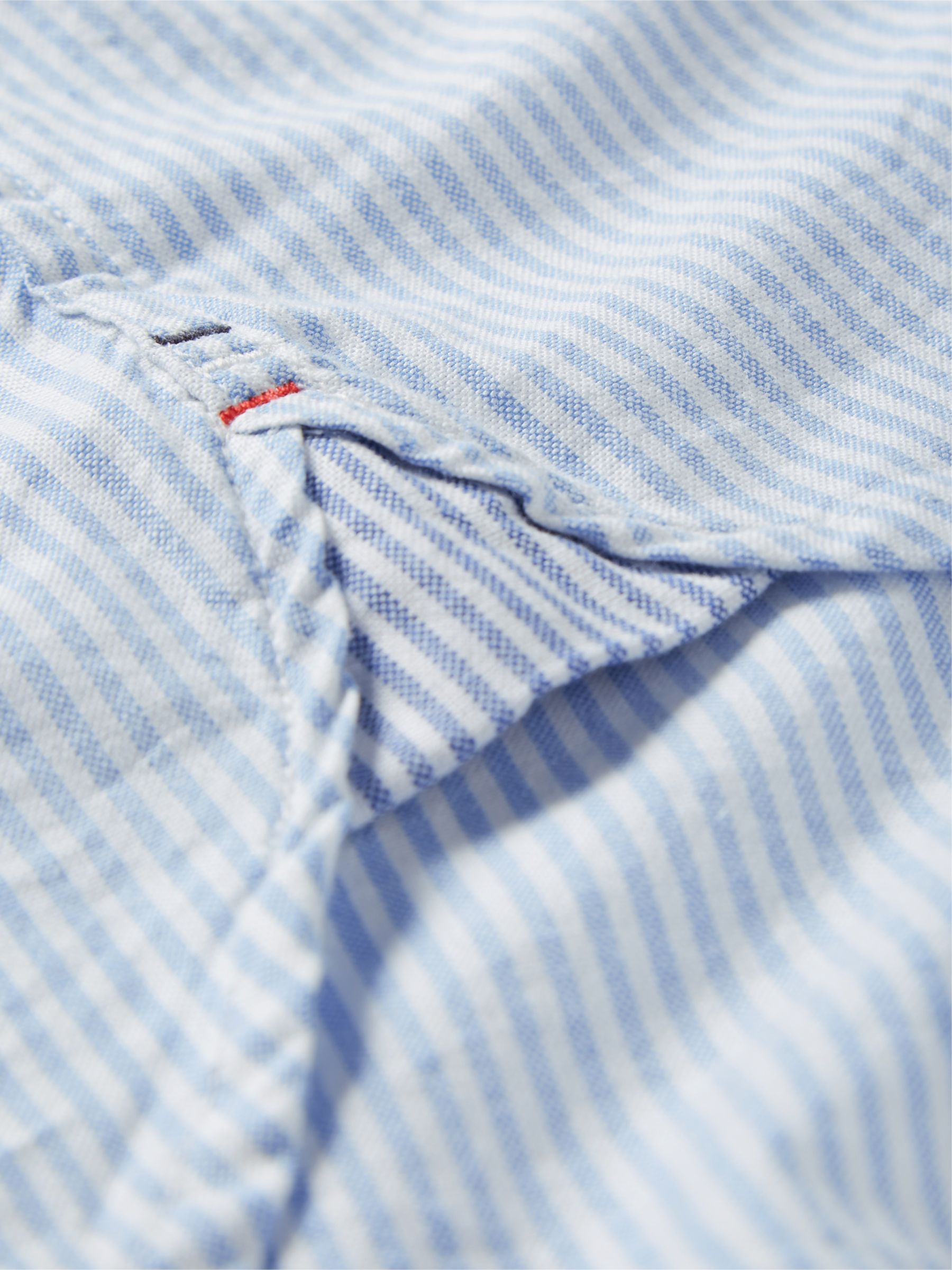 Tommy Hilfiger 1985 Striped Oxford Shirt, Copen Blue/White at John ...