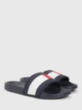 Tommy Hilfiger Flag Rubber Slider Sandals, Desert Sky
