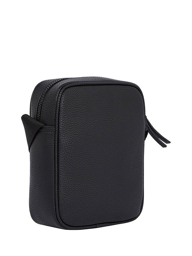 Tommy Hilfiger Essential Mini Reporter Bag, Black at John Lewis & Partners