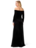 Adrianna Papell Velvet Off Shoulder Maxi Dress