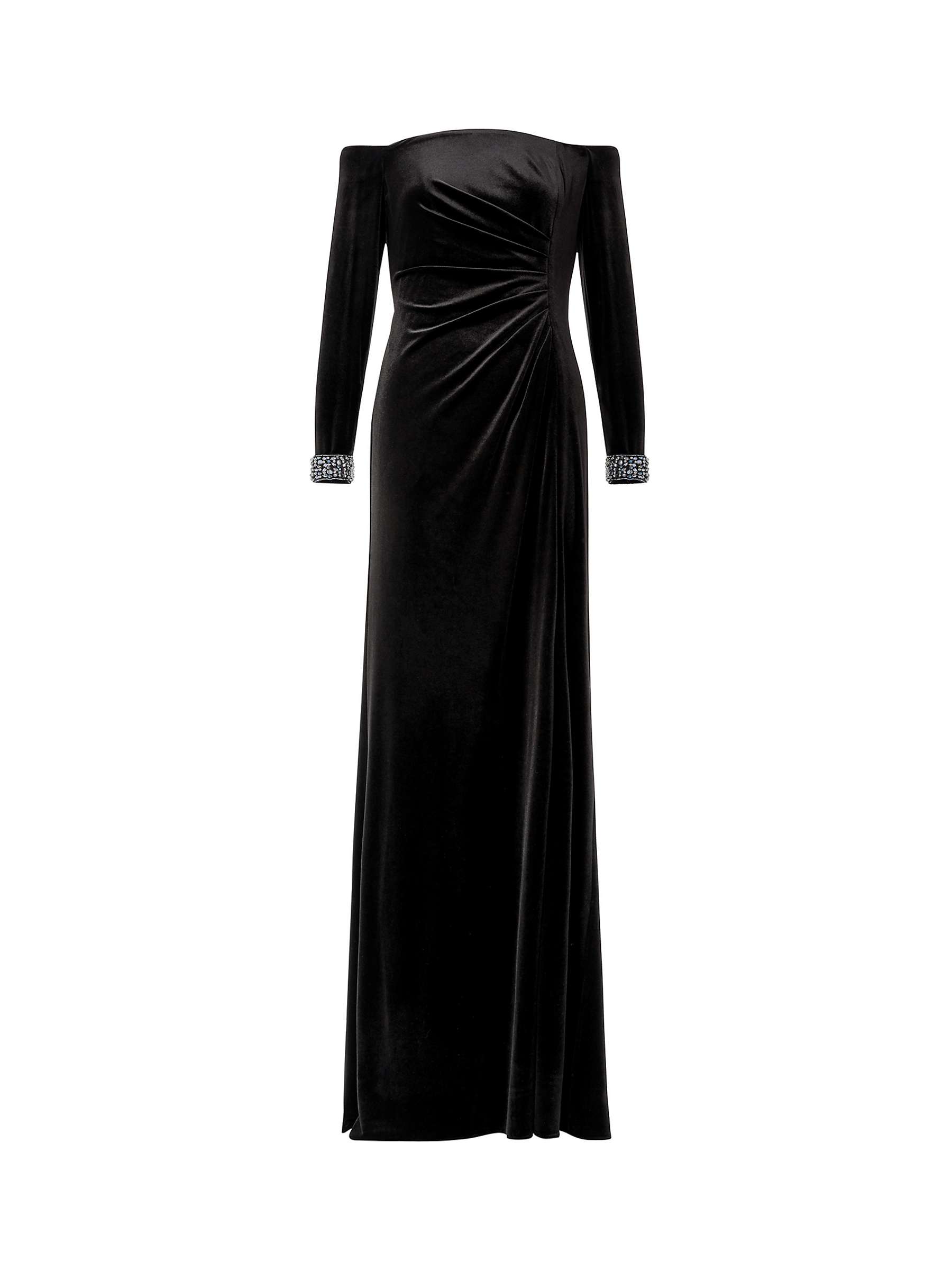 Buy Adrianna Papell Velvet Off Shoulder Maxi Dress Online at johnlewis.com