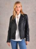 Ro&Zo Leather Biker Jacket, Black