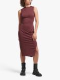 Superdry Column Midi Dress, Port