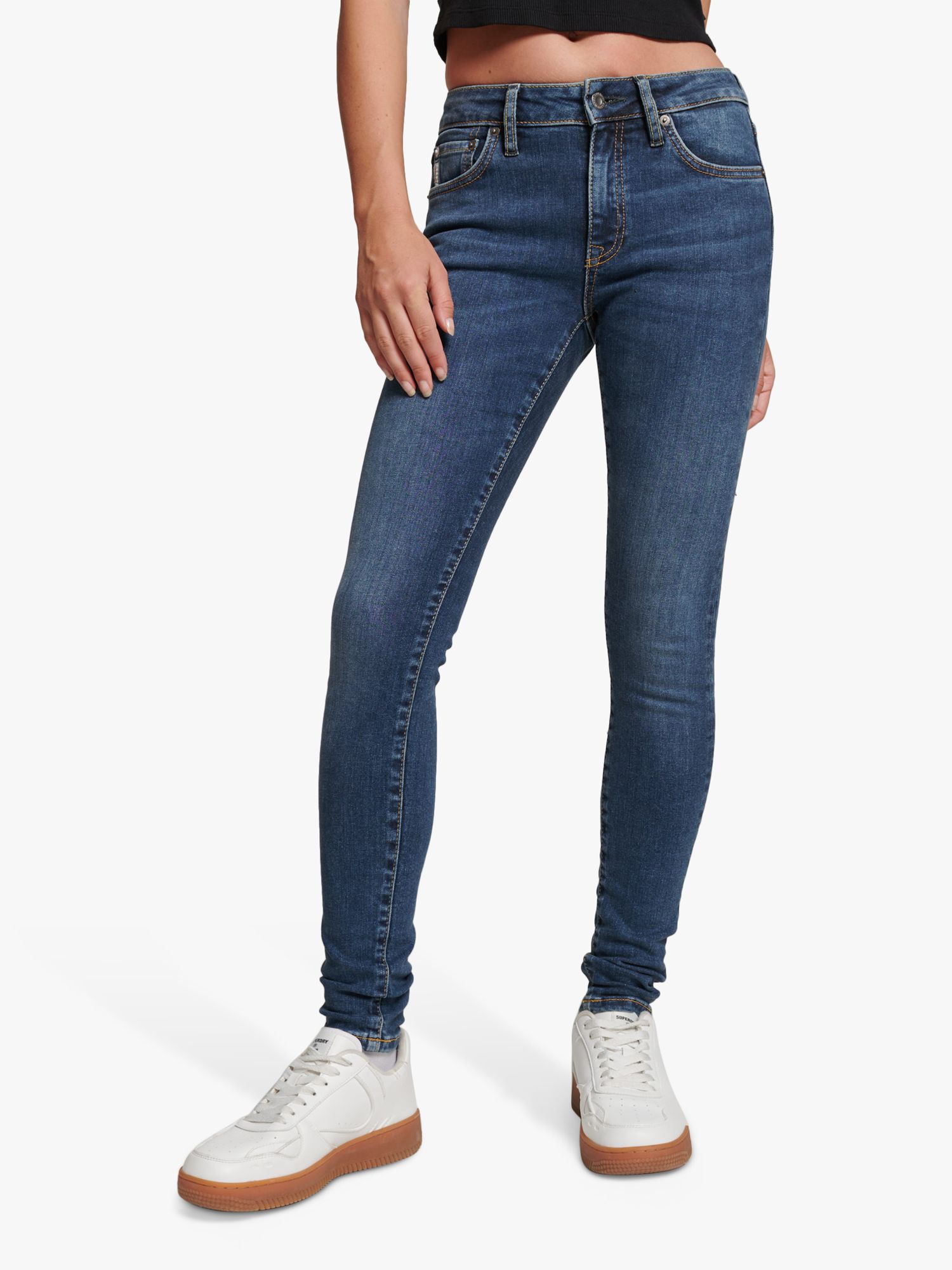 Superdry Organic Cotton High Rise Skinny Denim Jeans - Women's Womens Jeans
