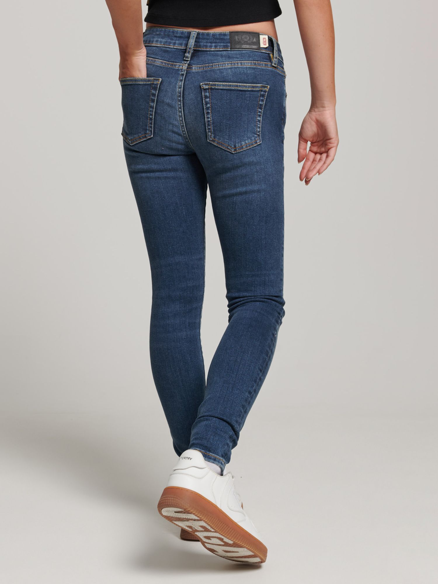 Buy Superdry Organic Cotton Vintage Mid Rise Skinny Jeans Online at johnlewis.com