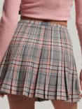 Superdry Vintage Pleated Check Mini Skirt