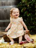 Mini Cuddles Baby Floral Stripe Dress & Bodysuit Set, Rainbow