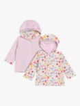 Mini Cuddles Baby Reversible Floral Jacket, Lilac