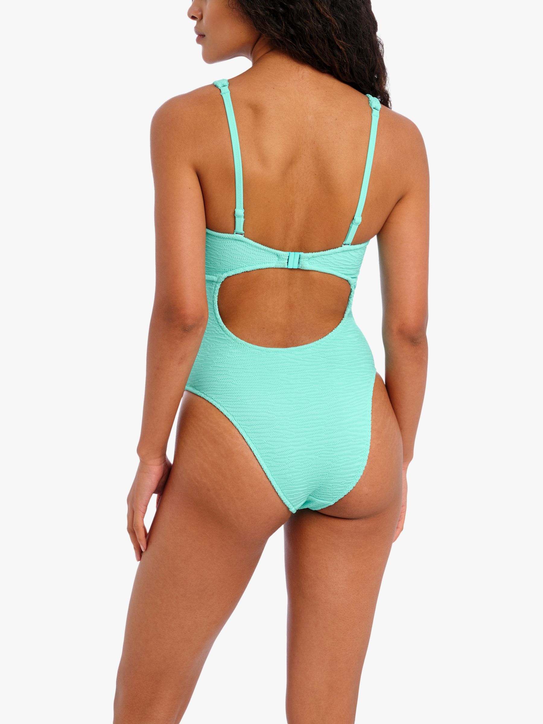 Freya Ibiza Waves Underwired Swimsuit, Frozen, 32DD