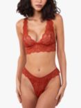 Wolf & Whistle Ariana Lace Thong, Ginger