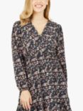 Mela London Ditsy Floral Mini Dress, Blue