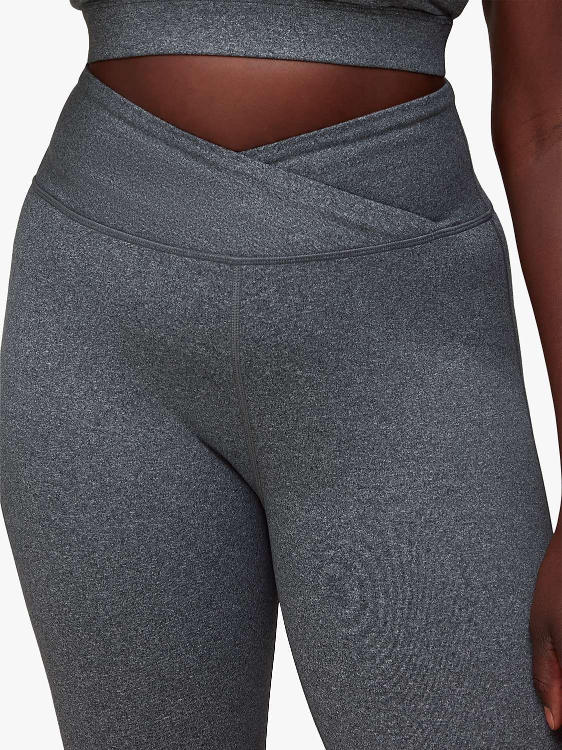 Buy Whistles Wrap Waist Sports Leggings, Grey Online at johnlewis.com