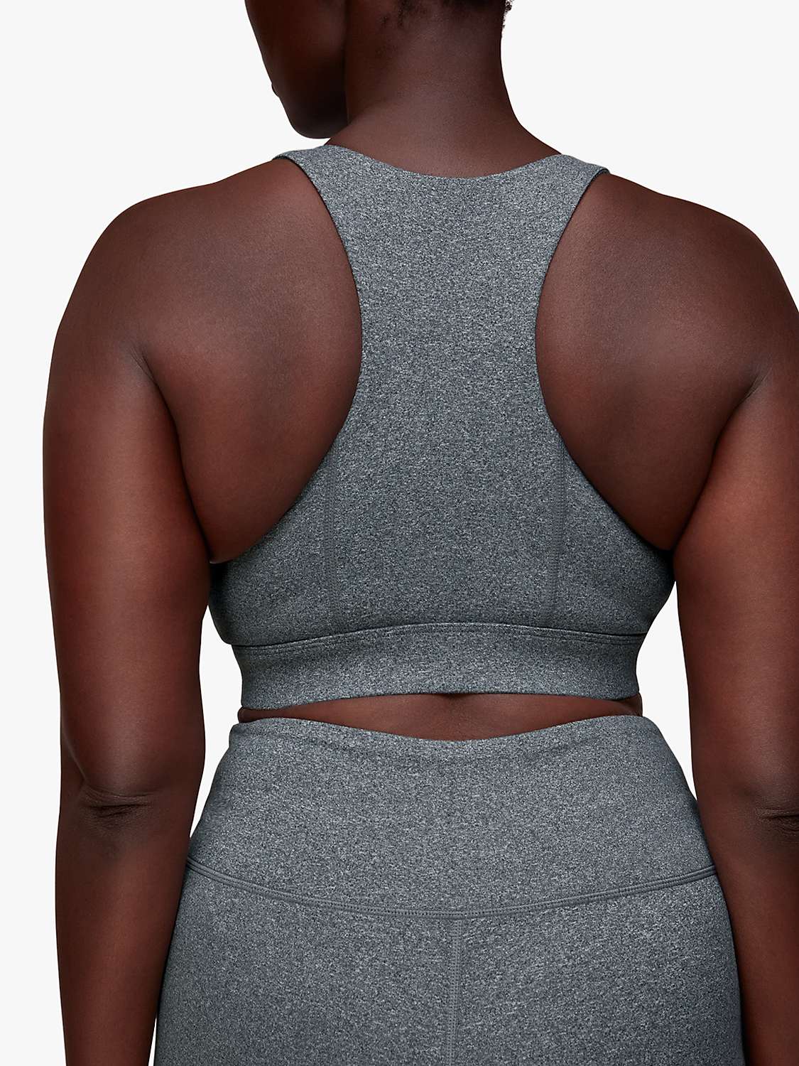 Buy Whistles Wrap Over Sports Bra, Grey Online at johnlewis.com