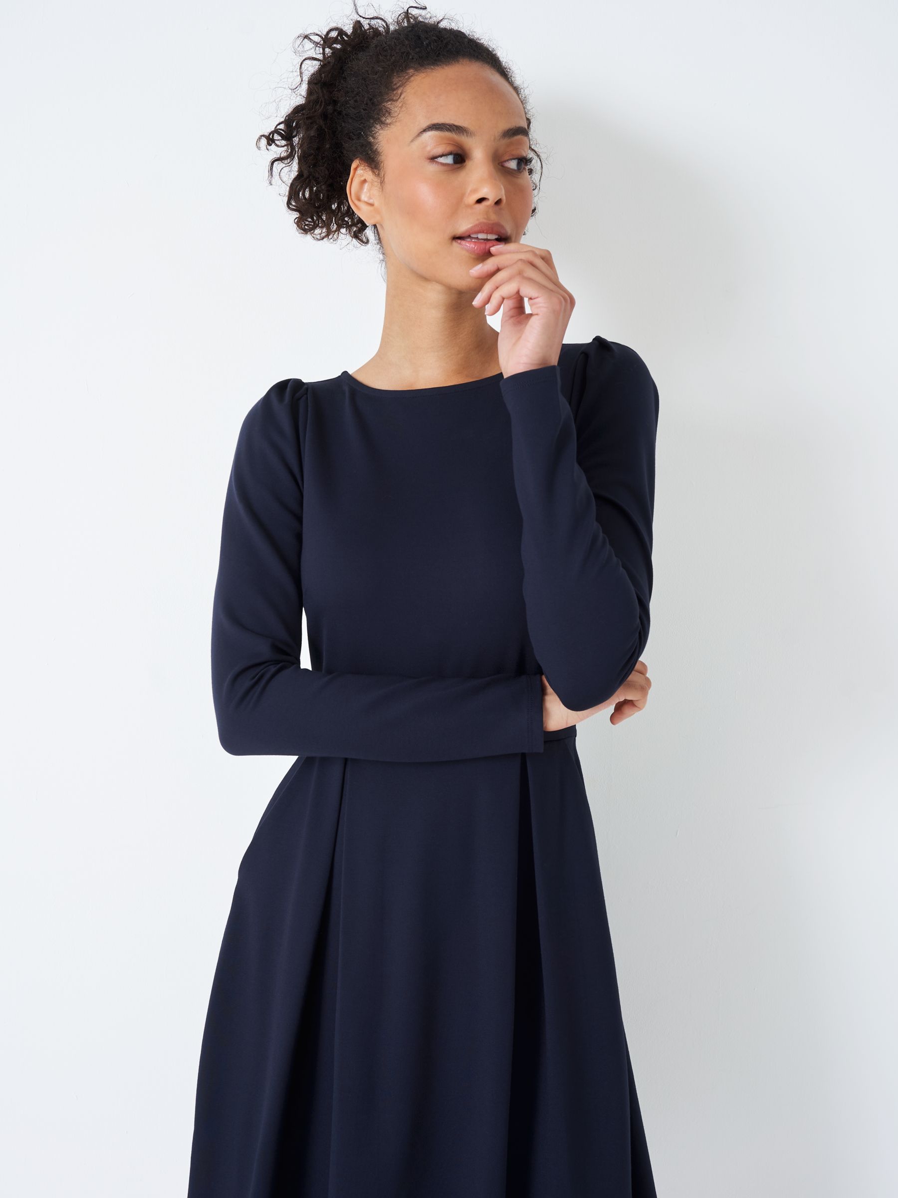 Navy blue hot sale ponte dress