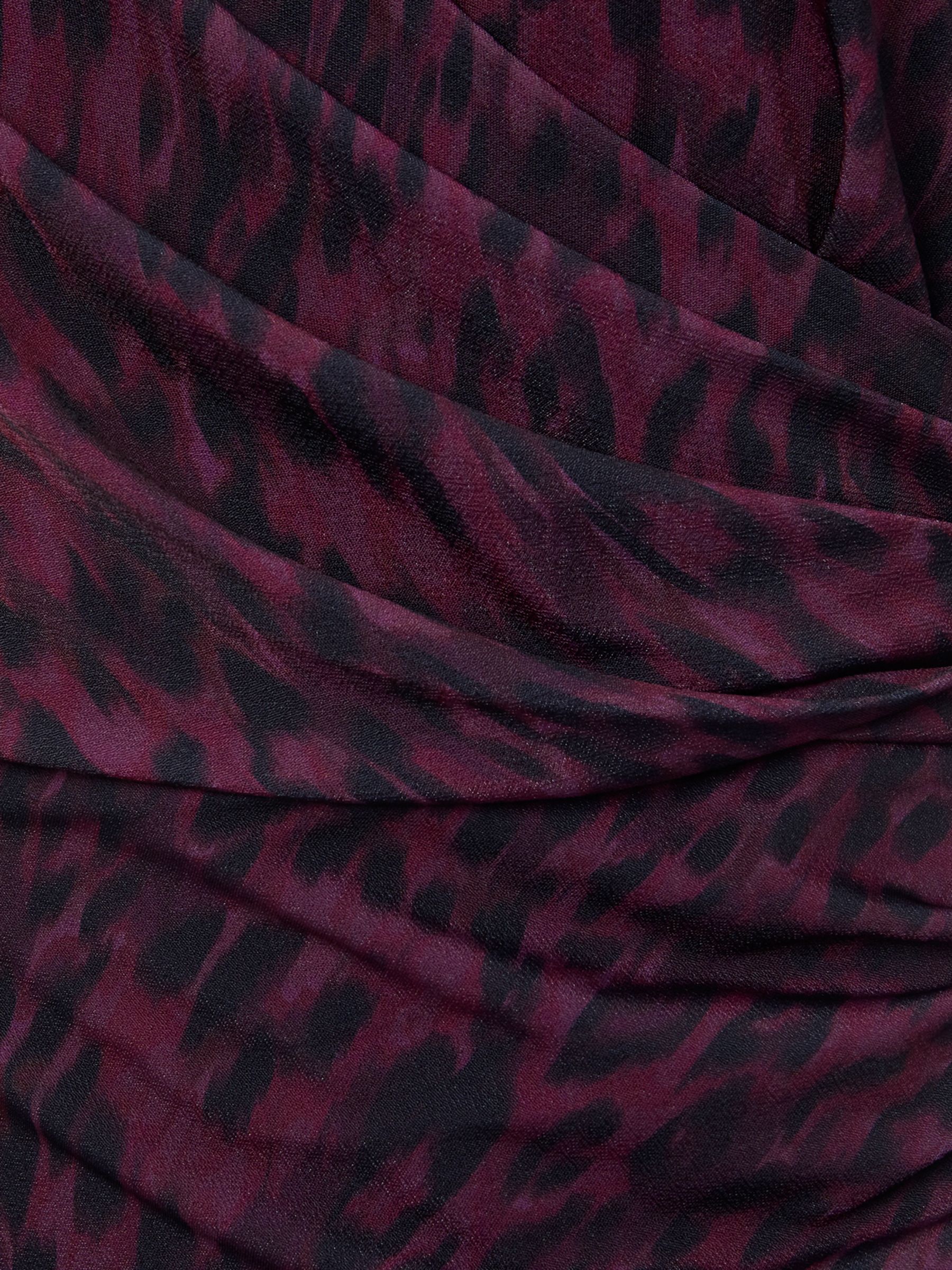Buy Phase Eight Nieve Leopard Print Dress, Purple/Black Online at johnlewis.com