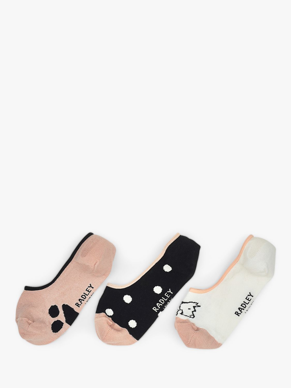 Radley Evergreen Secret Socks, Prairie Pink, One Size