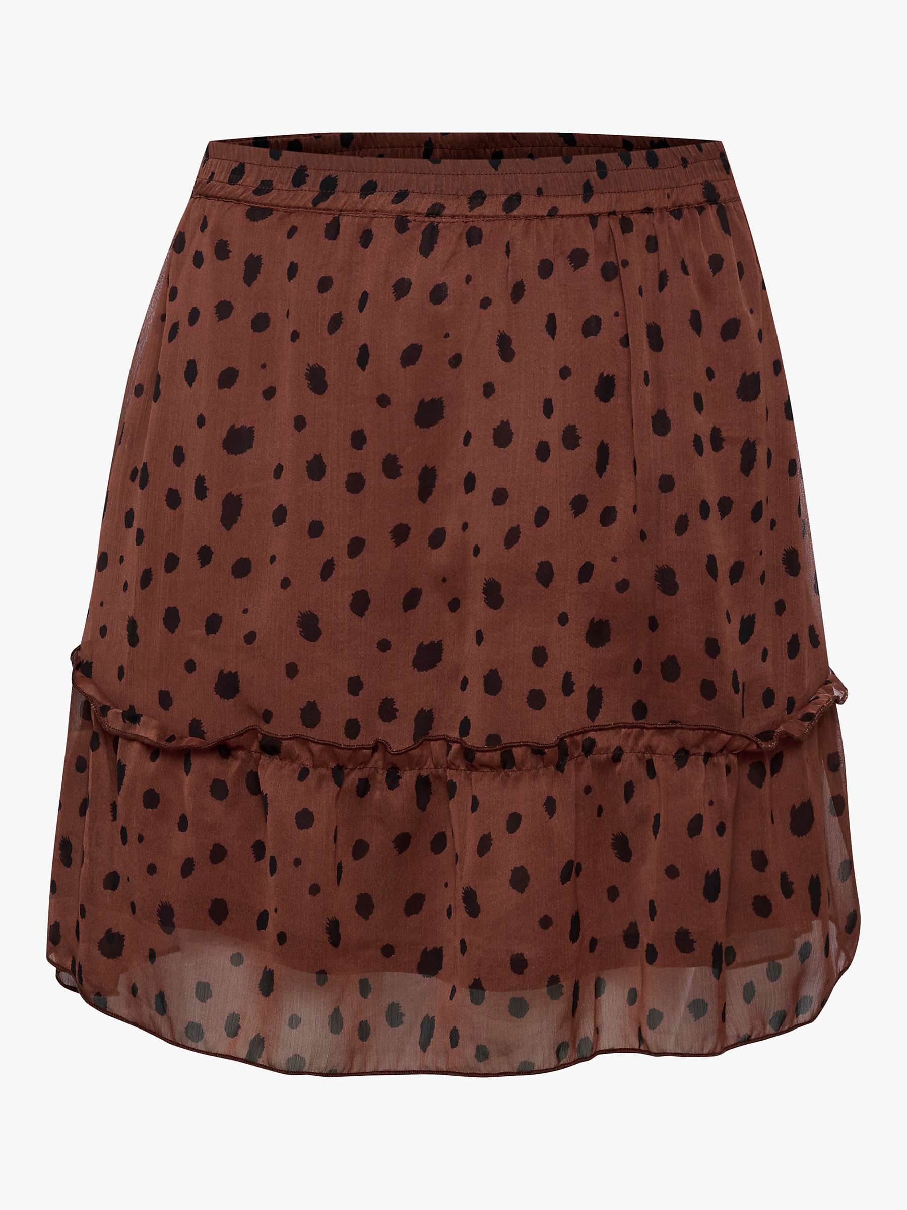 Buy Saint Tropez Valerie Spot Print Mini Skirt, Mink Online at johnlewis.com