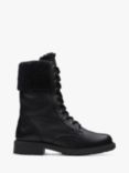 Clarks Orinoco2 Warm Leather Ankle Boots, Black