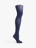 John Lewis 40 Denier Velvet Touch Tights, Blue