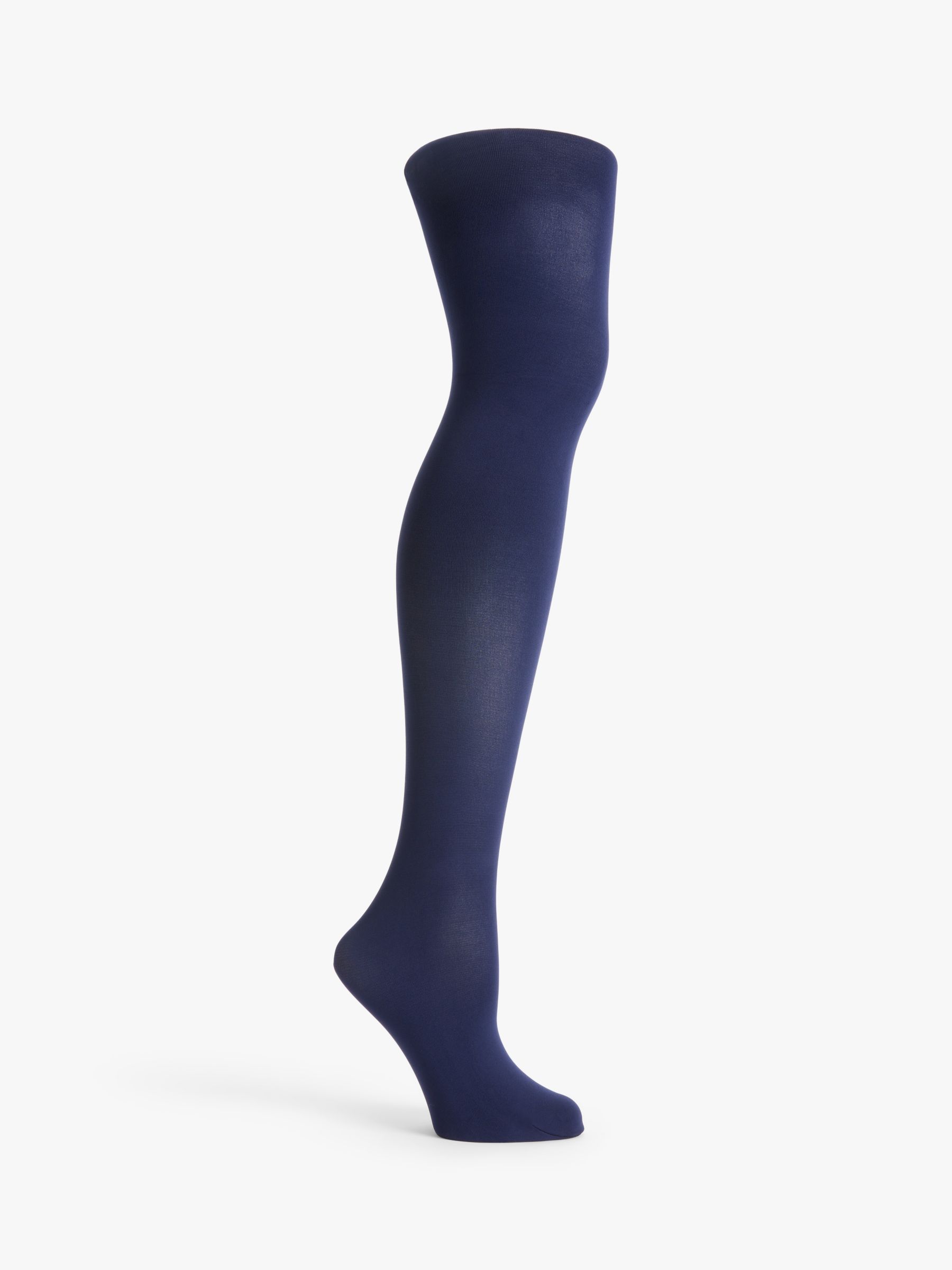 John Lewis ANYDAY 40 Denier Opaque Tights, Pack of 3, Navy at John Lewis &  Partners