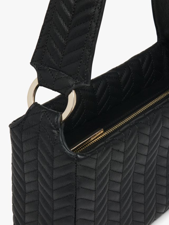 Whistles Emine Quilted Shoulder Handbag Black One Size