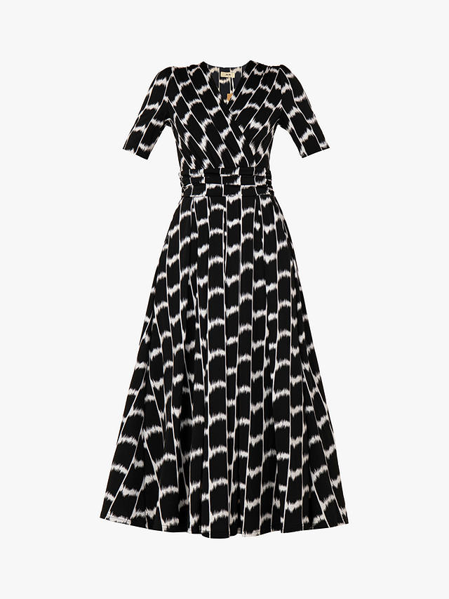 Jolie Moi Akayla Geometric Print Jersey Maxi Dress, Black