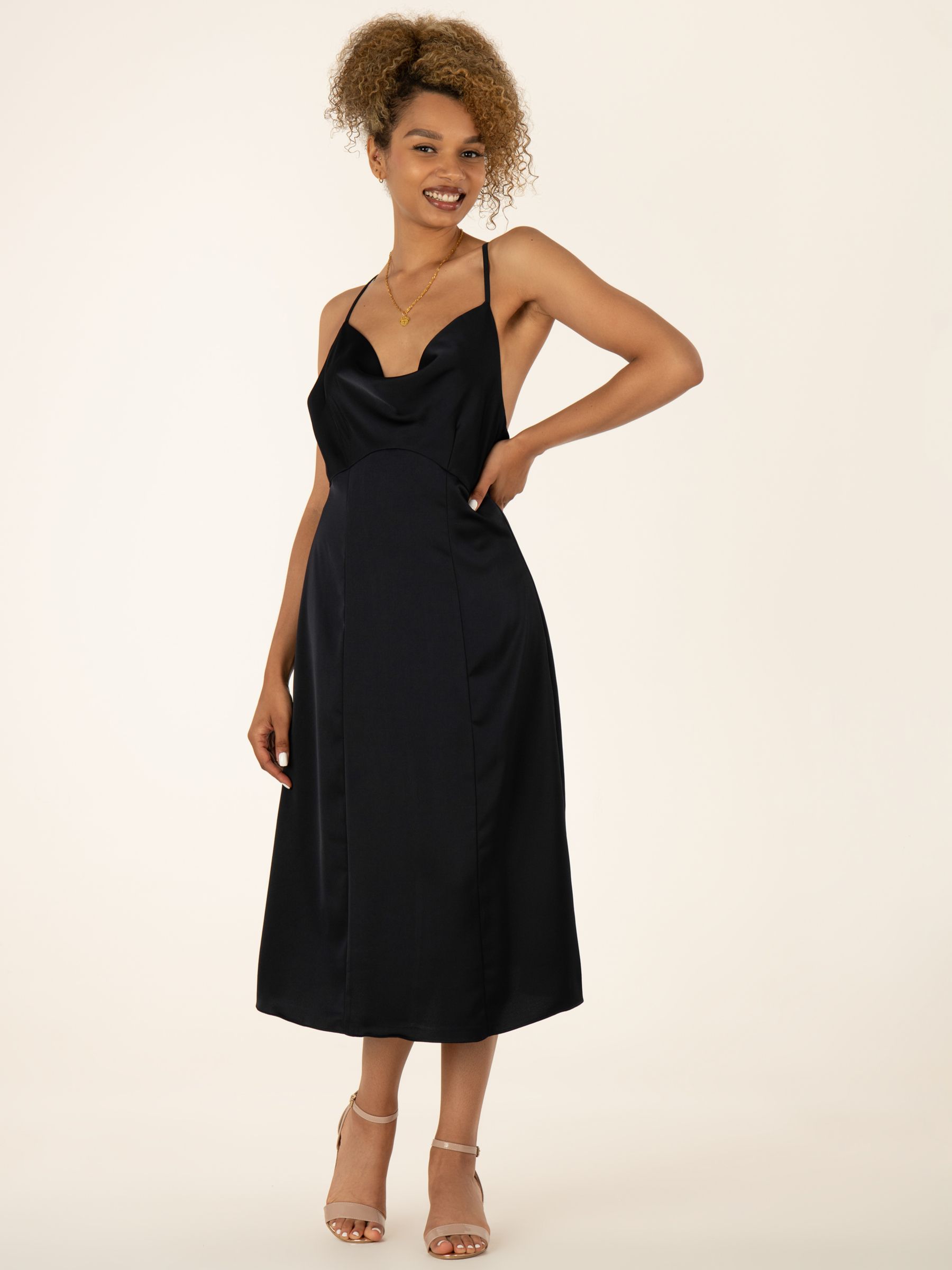 Buy Jolie Moi Reene Cowl Neck Midi Dress Online at johnlewis.com