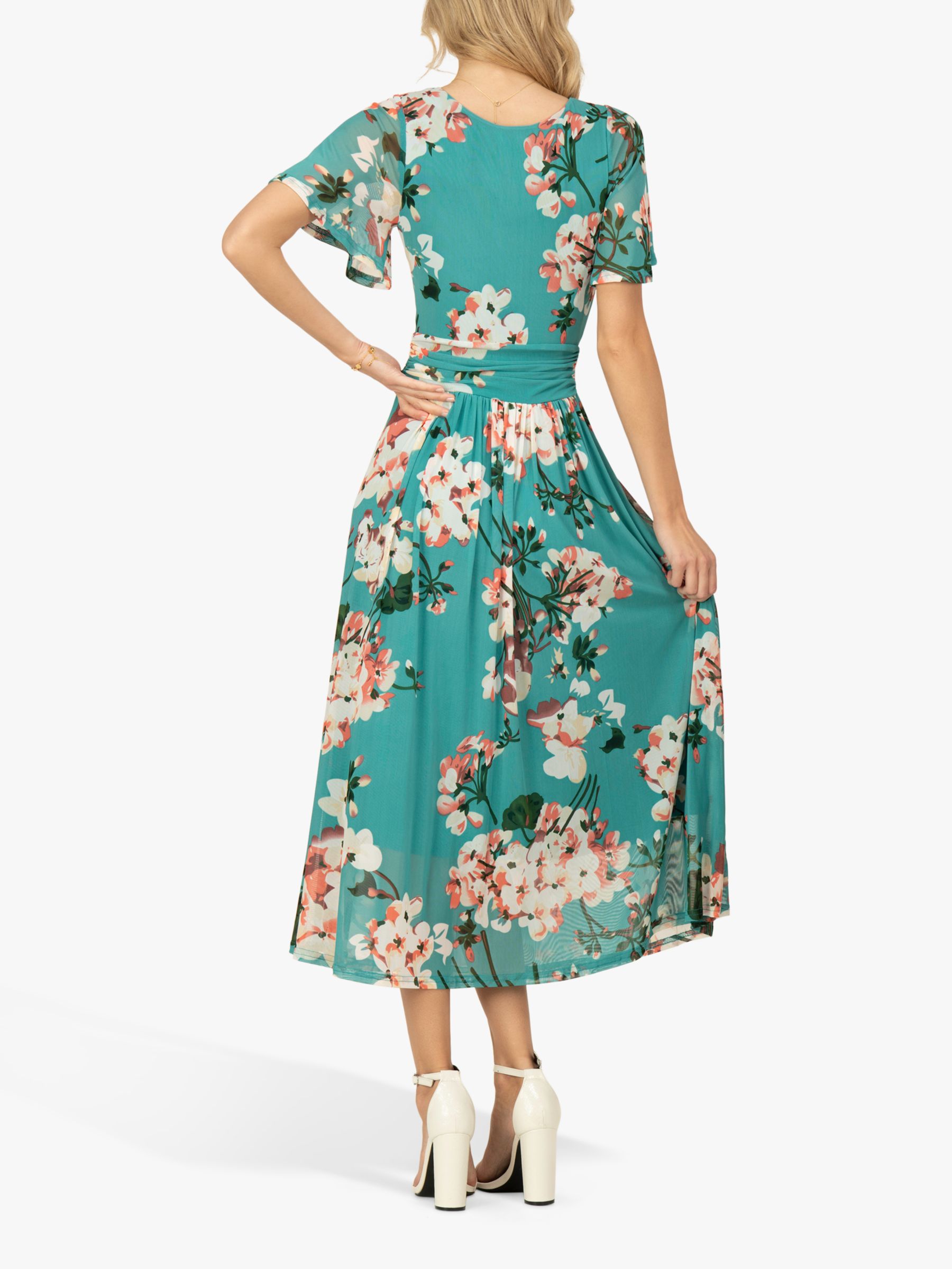 Jolie Moi Anaiah Floral Maxi Dress, Green/Multi