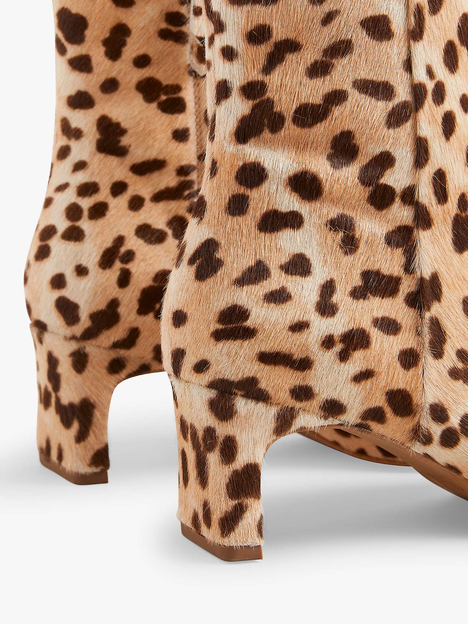 Buy Boden Leopard Straight Ankle Boots, Neutral Online at johnlewis.com