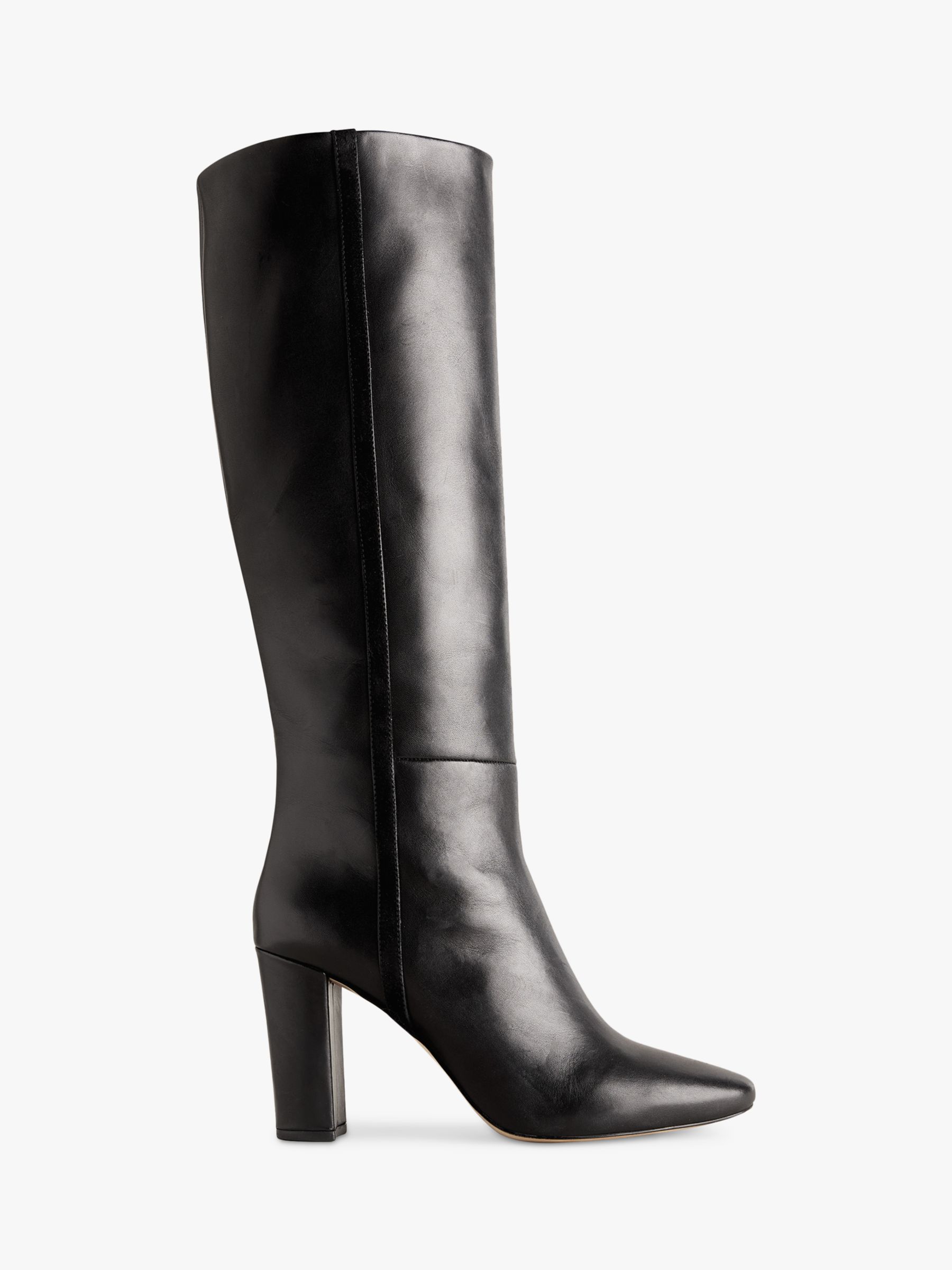 Boden Leather Knee High Boots, Black